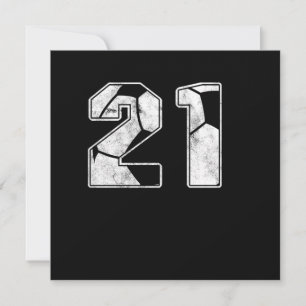 Soccer 21 st Birthday Celebration Sports Gift Invitation