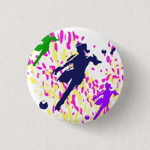SOCCER     3 CM ROUND BADGE