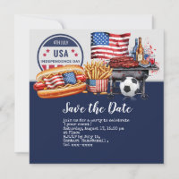 Soccer 4th July Independence Day America