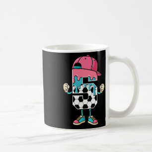 Soccer 5 Year Old Ice Cream Drip Youth 5th Birthda Coffee Mug