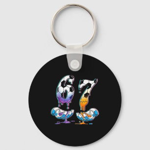 Soccer 67 Hands 6 7 Meme 6-7 Boys Teens Kids Dripp Key Ring