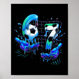 Soccer 67 Kids Ice Cream Drip Six Seven Hands Meme Poster