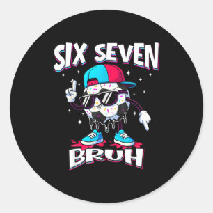 Soccer 67 Meme Six Seven Soccer 67 Boys Girls _1 Classic Round Sticker