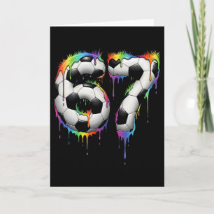 Soccer 67 Six Seven Funny Gen Alpha Meme Rainbow D Card