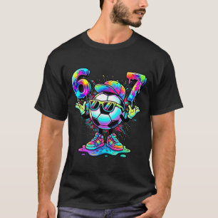Soccer 6 7 Meme Sungles Cool Vibes Colorful Funny T-Shirt