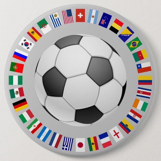 SOCCER 6 CM ROUND BADGE (Front)