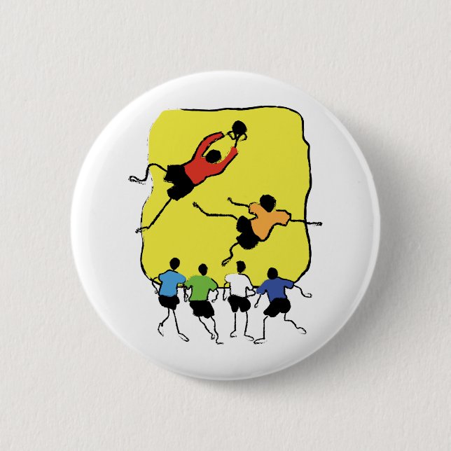 Soccer 6 Cm Round Badge (Front)
