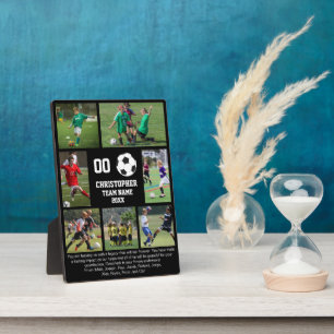 Soccer 7 photo collage team name plaque