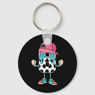 Soccer 8 Year Old Ice Cream Drip Youth 8th Birthda Key Ring