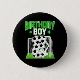 Soccer 8th Birthday Boy 8 Year Old Sport Fan 8yr B 6 Cm Round Badge