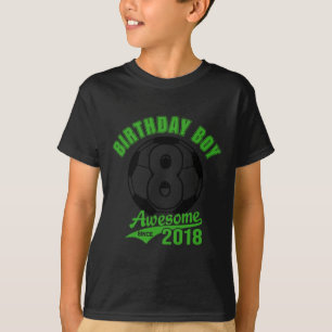 Soccer 8th Birthday Boy Kids Sports Footll Party G T-Shirt