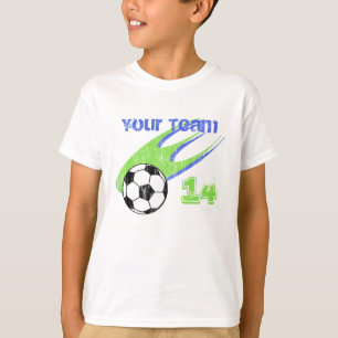 Soccer Action Customisable Team T-Shirt