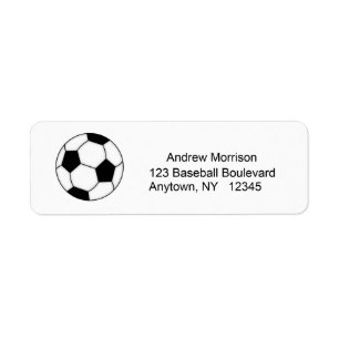 Soccer Address Label