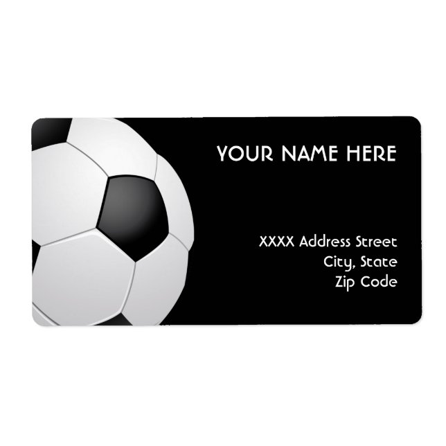 Soccer Address Labels (Front)