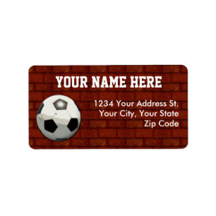 Soccer Address Labels