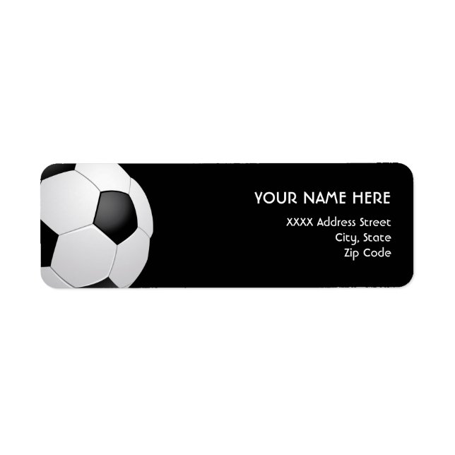 Soccer Address Labels (Front)