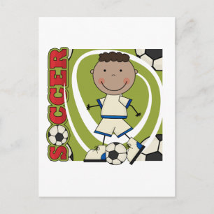 SOCCER - African American Boy TShirts and Gifts Postcard