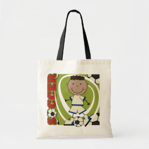 SOCCER - African American Boy TShirts and Gifts Tote Bag