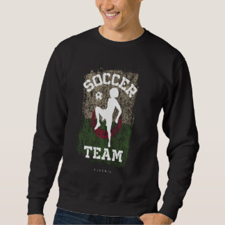 Soccer Algeria Flag Football Womens Soccer Girls Sweatshirt
