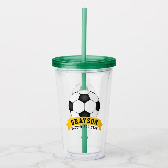 Soccer All-Star Acrylic Tumbler (Front)