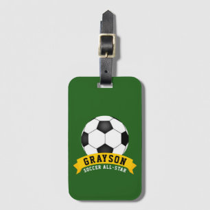 Soccer All-Star Luggage Tag