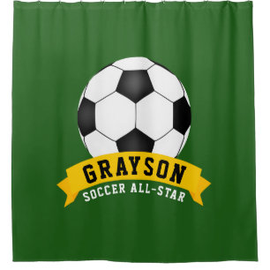 Soccer All-Star Shower Curtain
