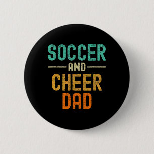 Soccer And Cheer Dad Cheerleading _1 6 Cm Round Badge