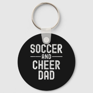 Soccer And Cheer Dad Cheerleading Key Ring