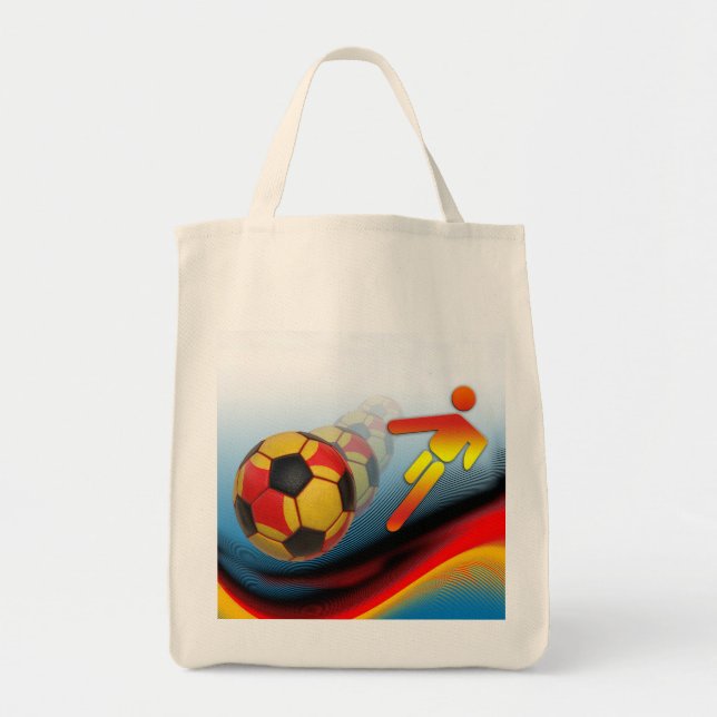 Soccer and Football Dynamics Tote Bag (Front)