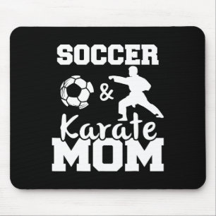 Soccer And Karate Mum Funny Soccer Player Karate F Mouse Mat