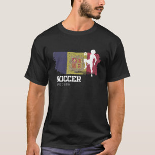 Soccer Andorra Flag Football Womens Soccer Girls T-Shirt