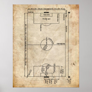 Soccer Art Patent Poster