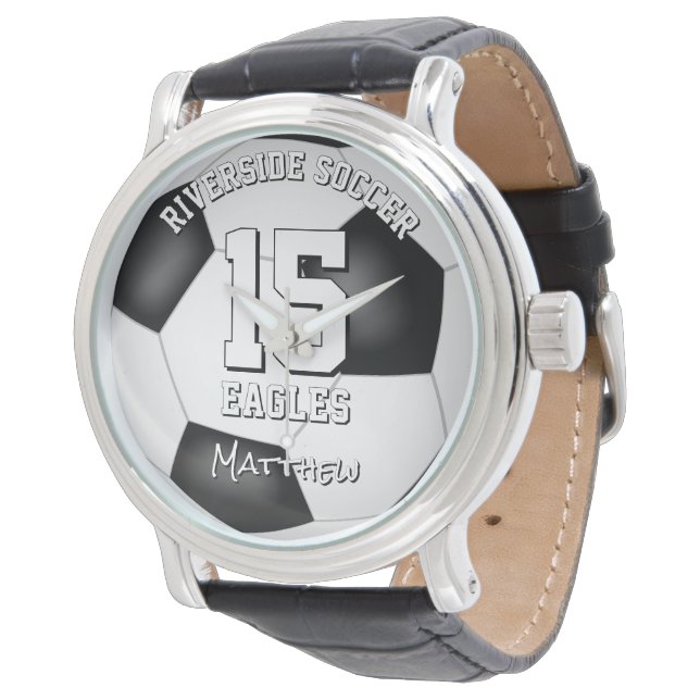 soccer athlete name end of season gifts  watch (Angled)