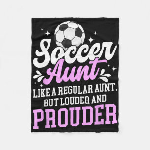 Soccer Aunt Of A Soccer Player Auntie Definition Fleece Blanket