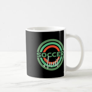 Soccer Aunt With Modern Soccer Circles Coffee Mug