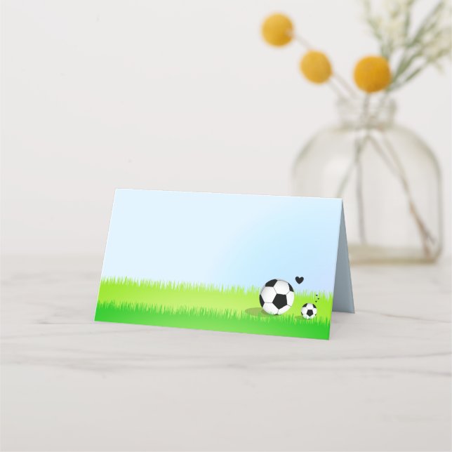 Soccer Baby Shower |  Place Card (Front)