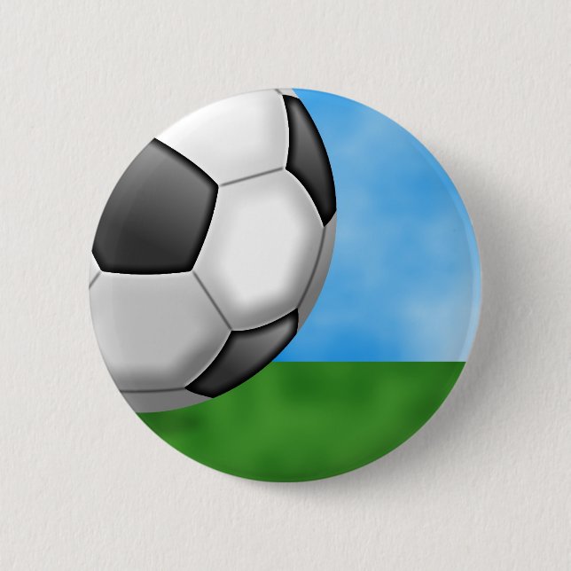 Soccer Background 6 Cm Round Badge (Front)