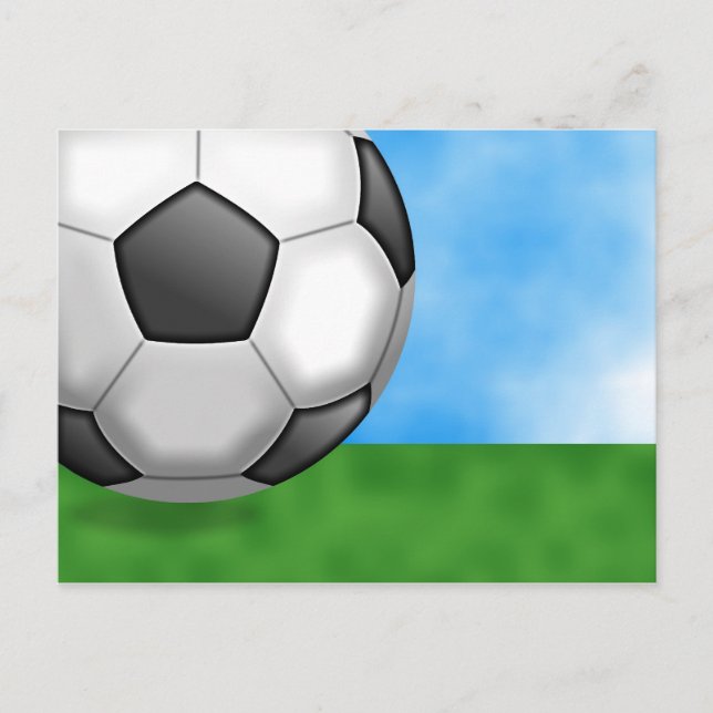 Soccer Background Postcard (Front)