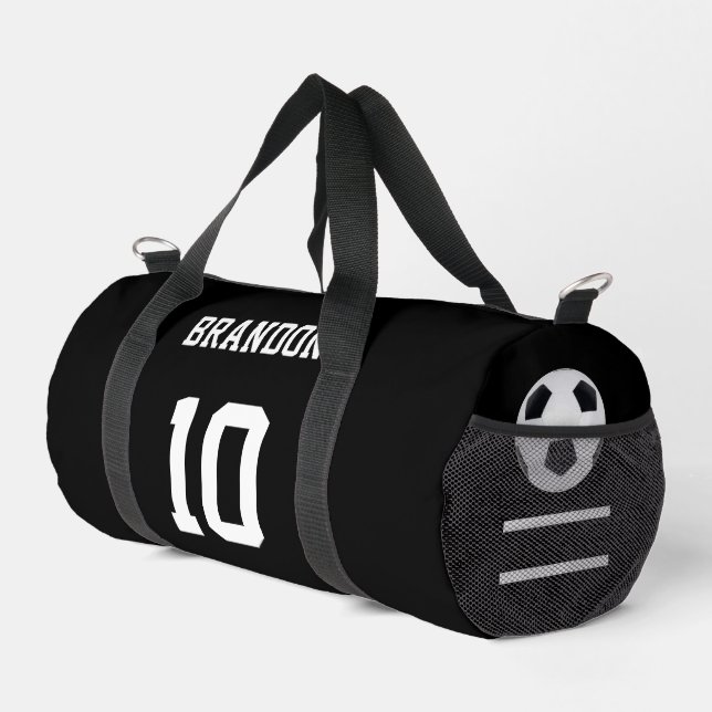 soccer backpacks black personalised player gol (Right Corner)