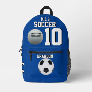 soccer backpacks blue personalised player gol 1