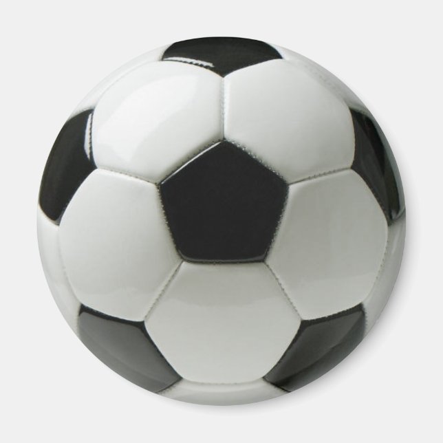 Soccer ball 2¼ Inch Round Magnet (Front)