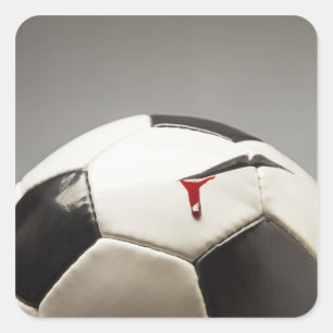 Soccer ball 3 square sticker