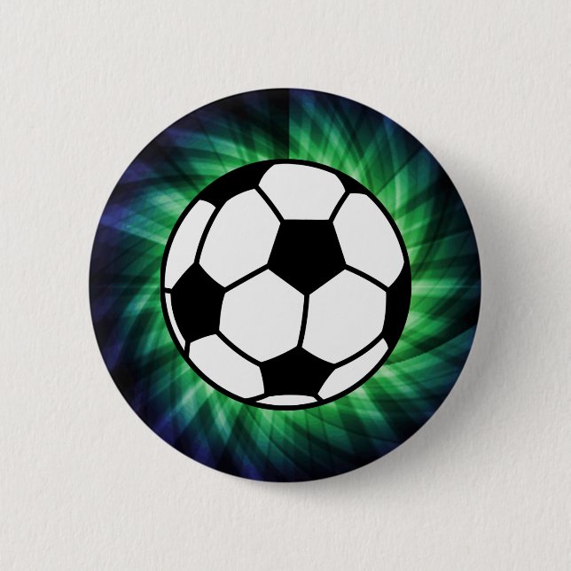Soccer Ball 6 Cm Round Badge (Front)