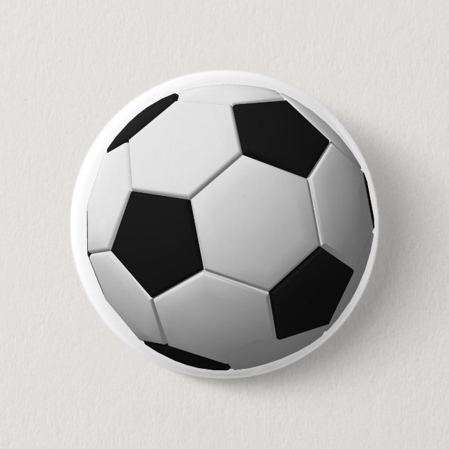Soccer Ball: 6 Cm Round Badge (Front)