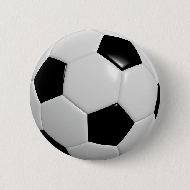 Soccer Ball 6 Cm Round Badge (Front)