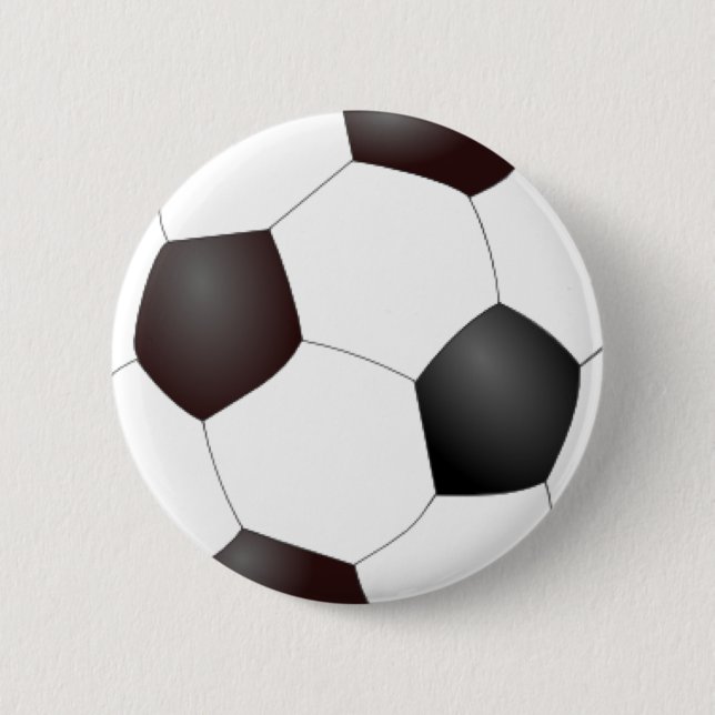 Soccer Ball 6 Cm Round Badge (Front)