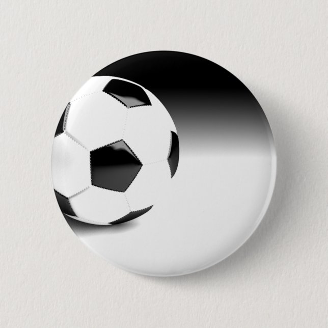 Soccer Ball 6 Cm Round Badge (Front)