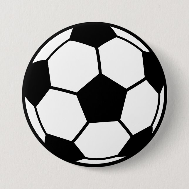 Soccer Ball 7.5 Cm Round Badge (Front)