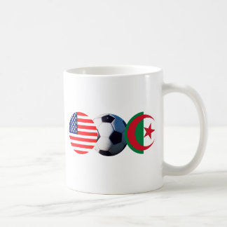 Soccer Ball Algeria & USA Flags The MUSEUM Zazzle Coffee Mug
