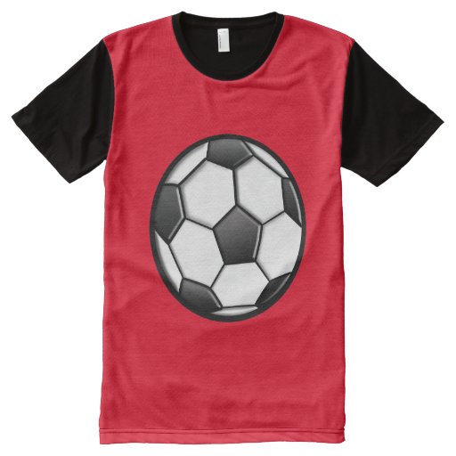 Soccer Ball All-Over Print T-Shirt | Zazzle